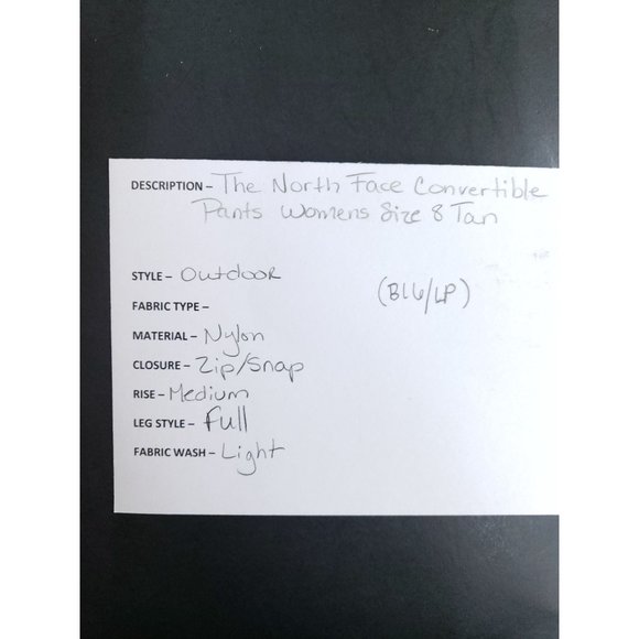 The North Face Convertible Pants Women's Size 8 Tan - Picture 9 of 9